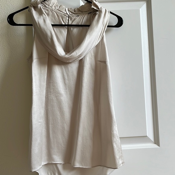 White House Black Market Tops - Black& white silk blouse xs